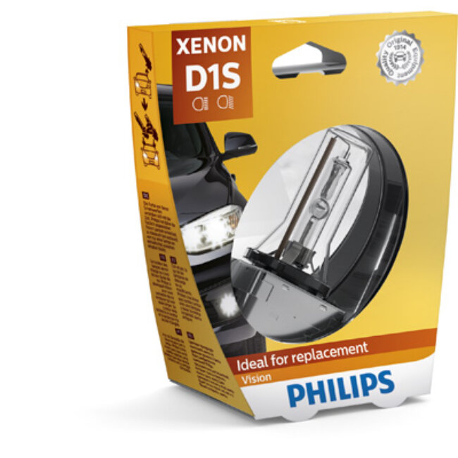 1 Lâmpada Xenon Philips D1s Vision 35w 85v