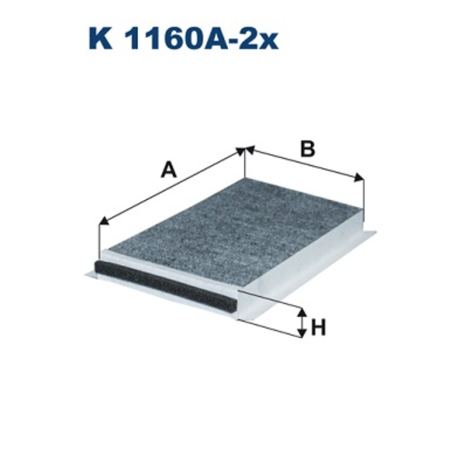 Filtro de habitáculo filtron k1160a-2x