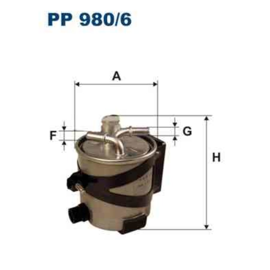 Filtro de combustivel filtron pp980/6