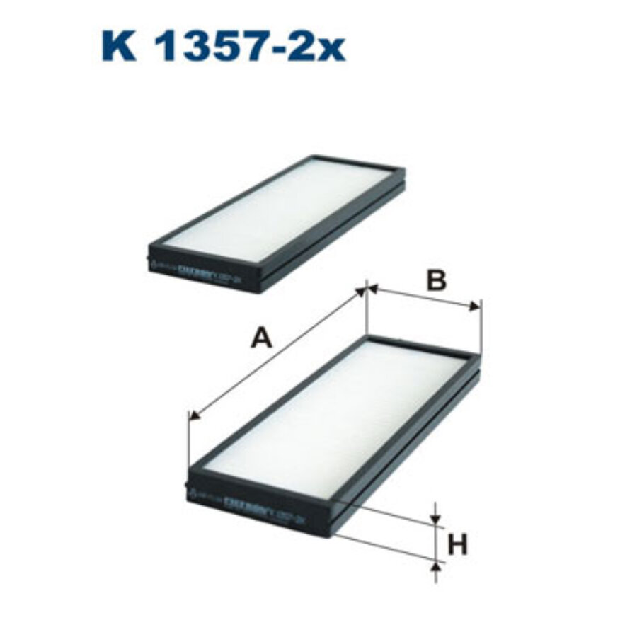 Filtro de habitáculo filtron k1357-2x