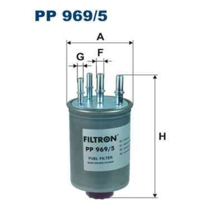 Filtro de combustivel filtron pp969/5
