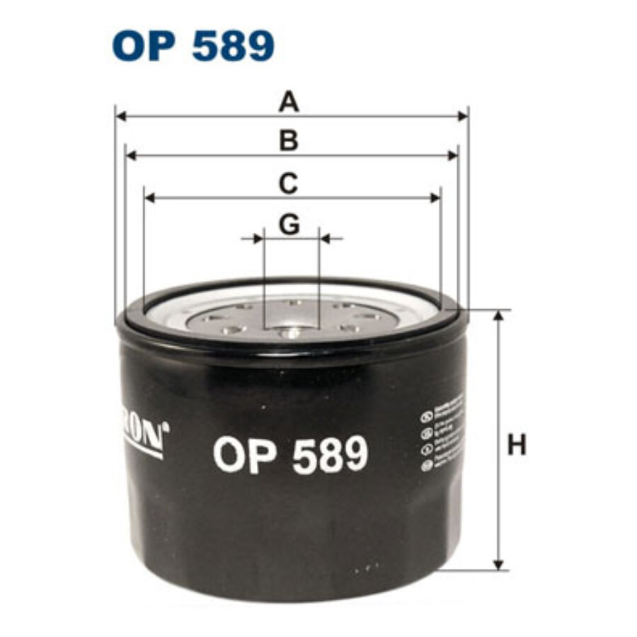 Filtron Filtro De Óleo Op589