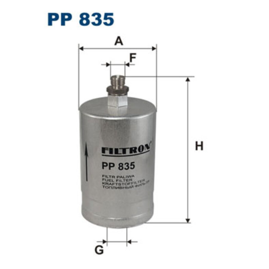 Filtron Filtro De Combustivel Pp835