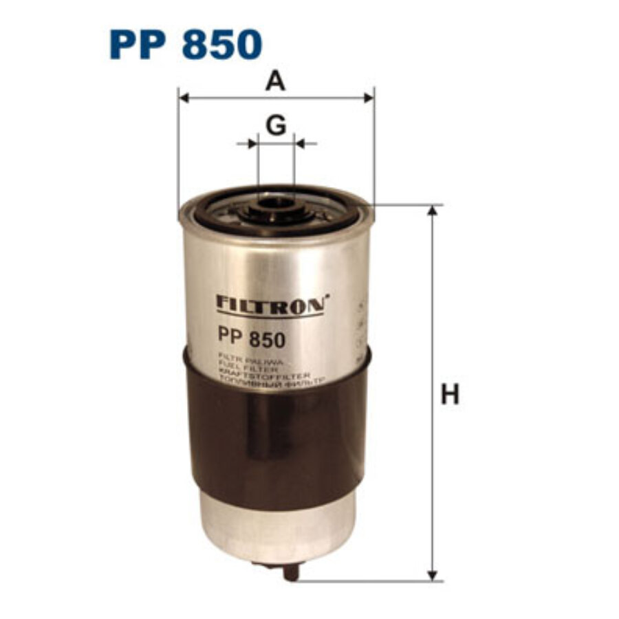 Filtro de combustivel filtron pp850