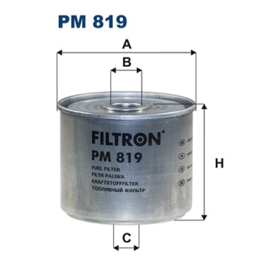 Filtron Filtro De Combustivel Pm819