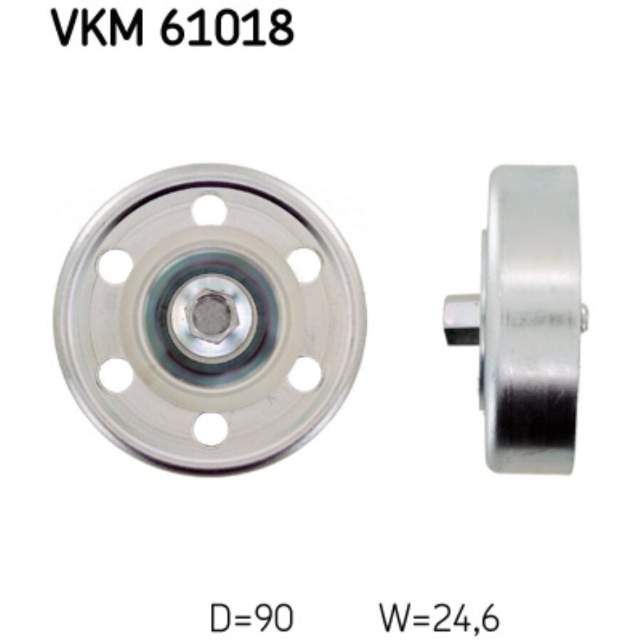 Polias para correias multi-v skf vkm61018