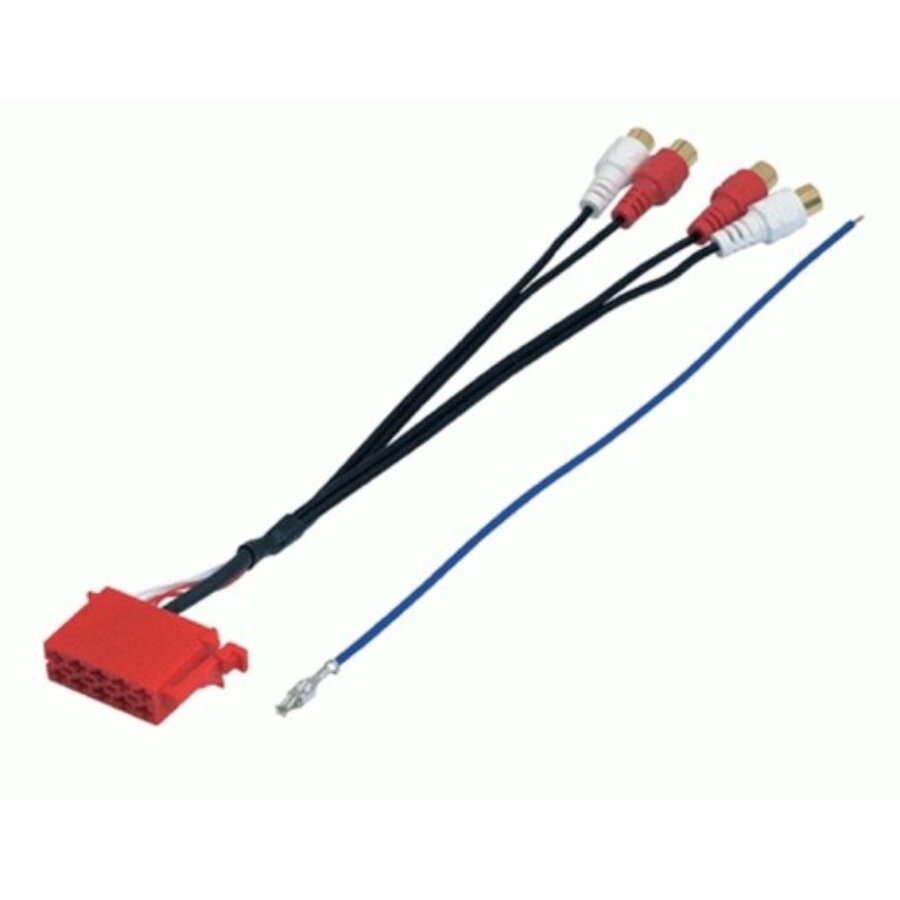 Adaptador de cabo phonocar iso->rca