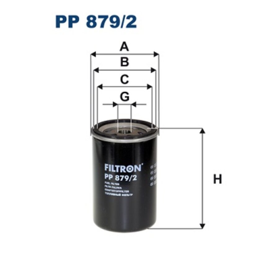 Filtron Filtro De Combustivel Pp879/2