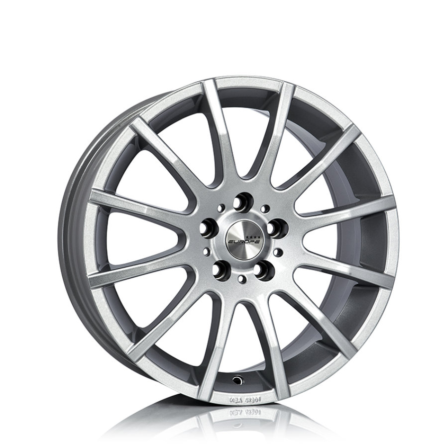 Jante de alumínio europe rom 7.5x17 5x114 et38 revestido a prata