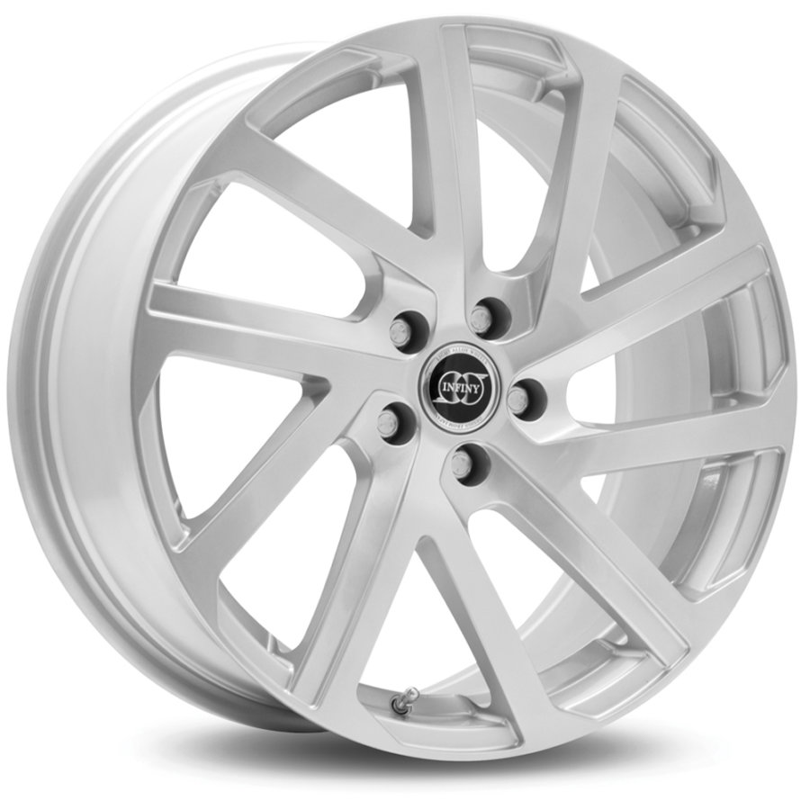 Jante de alumínio infiny cobalt 7.5x17 5x114.3 et40 revestido a prata