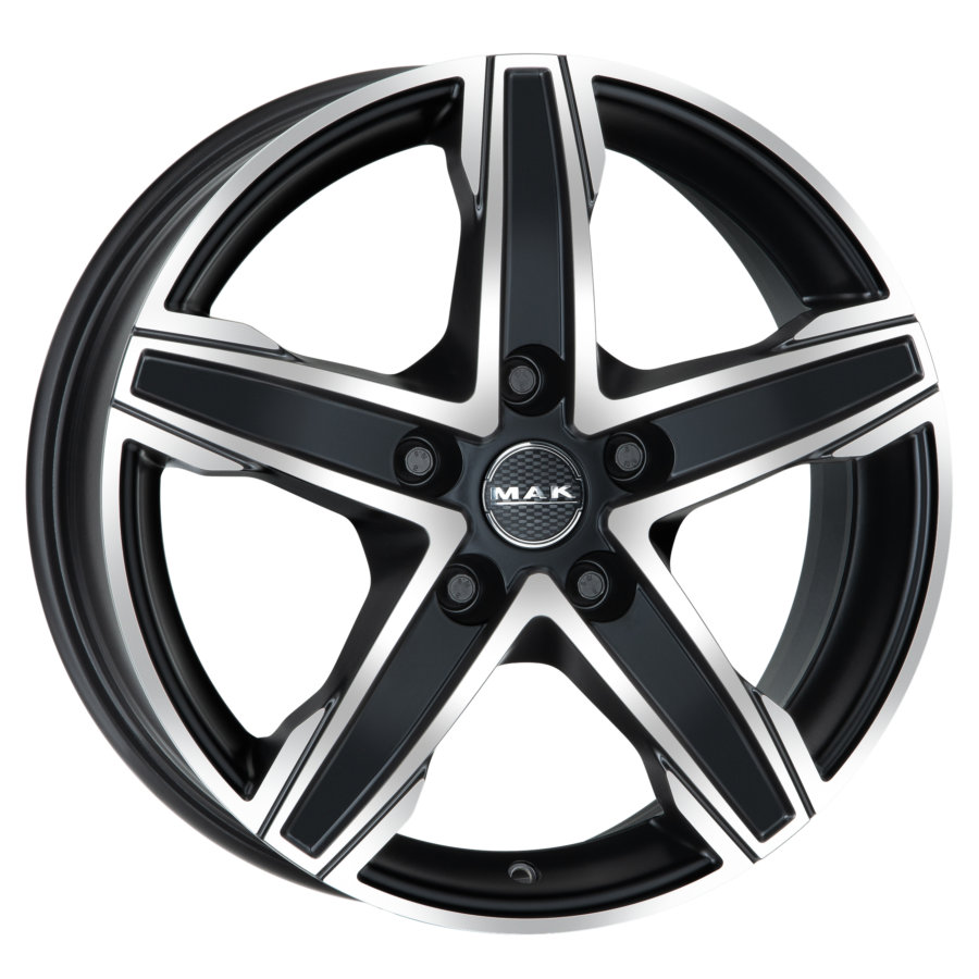 Jante de alumínio MAK KING5 7.5x18 5x160 ET50 Preto polido mate - Norauto