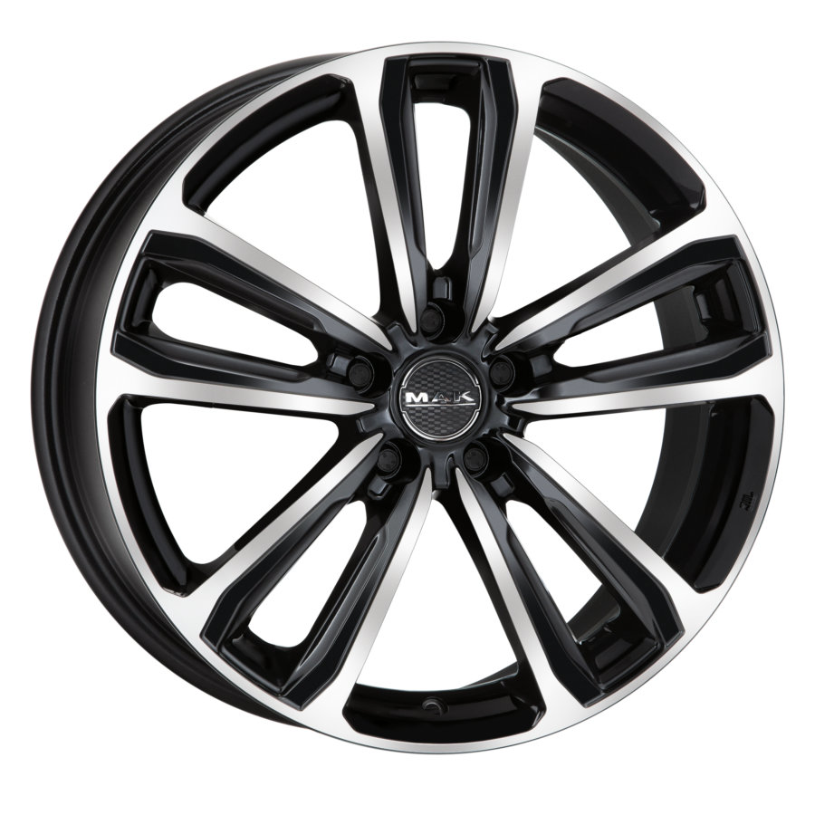 Jante de alumínio mak magma 7.5x17 5x114.3 et48 preto polido