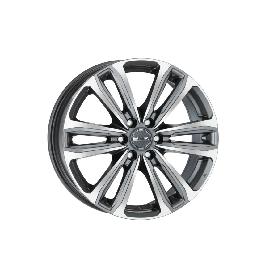 Jante de alumínio mak safari6 8x18 6x139.7 et30 frente metal de pistola polido