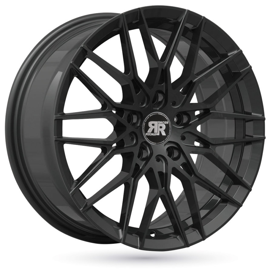 Jante de alumínio racer racer_raptor_noir_face_polie 8x18 5x108 et35 preto mate